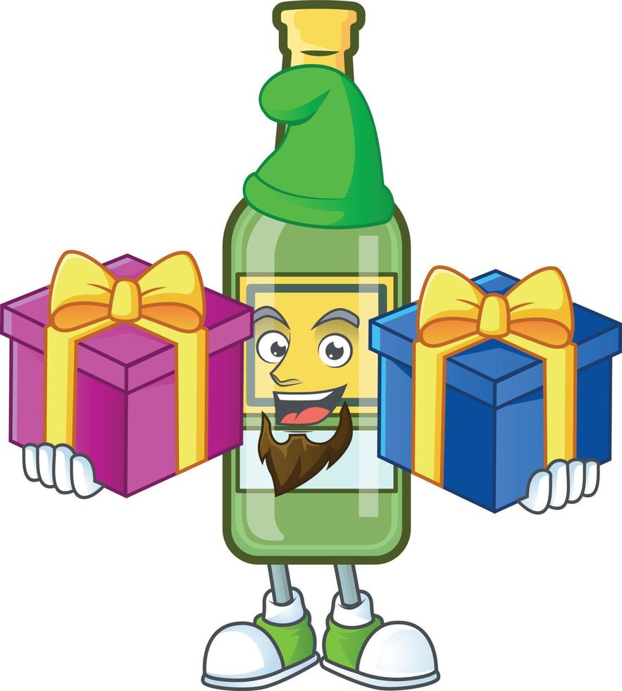 Cartoon Whiskey Bottle vector