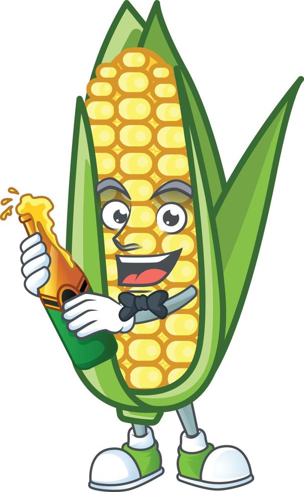 Cartoon Corn Sweet Vector