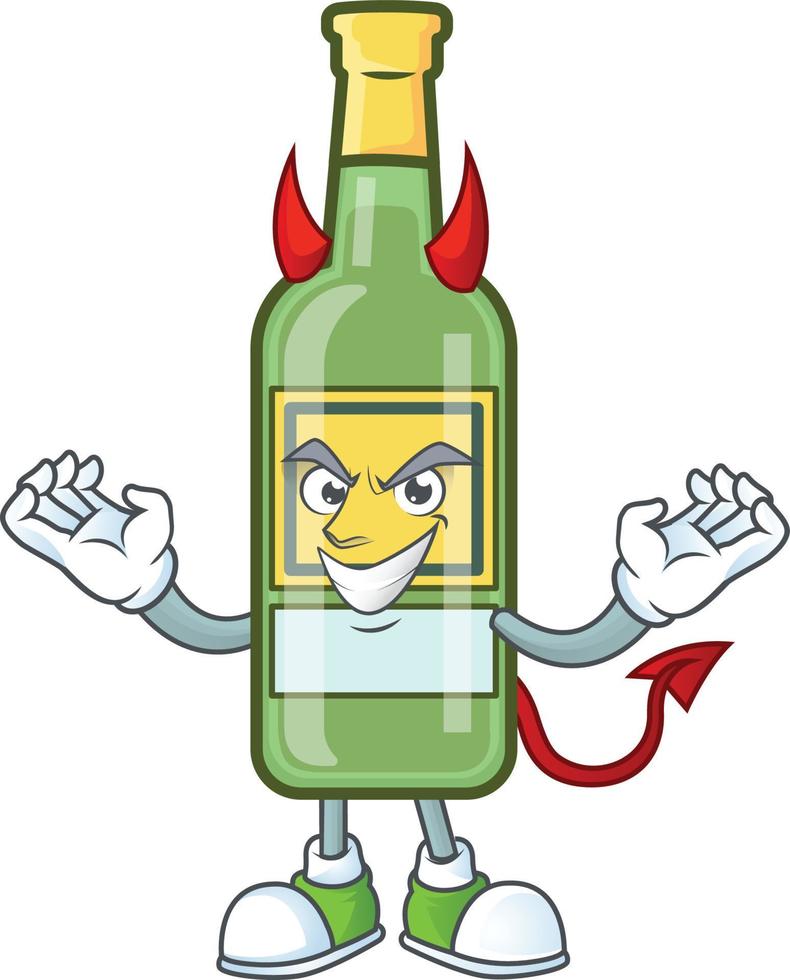 botella de whisky de dibujos animados vector