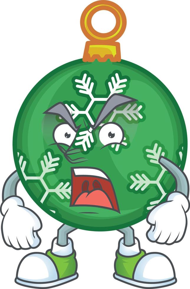 bola de navidad verde vector