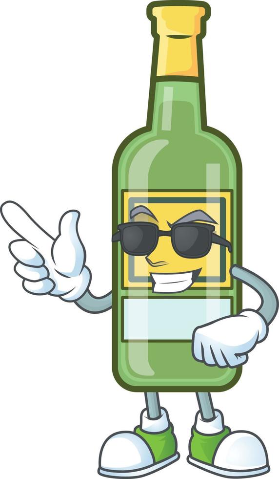 Cartoon Whiskey Bottle vector