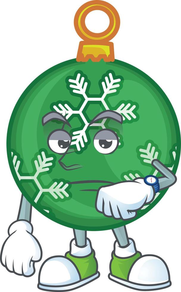 bola de navidad verde vector