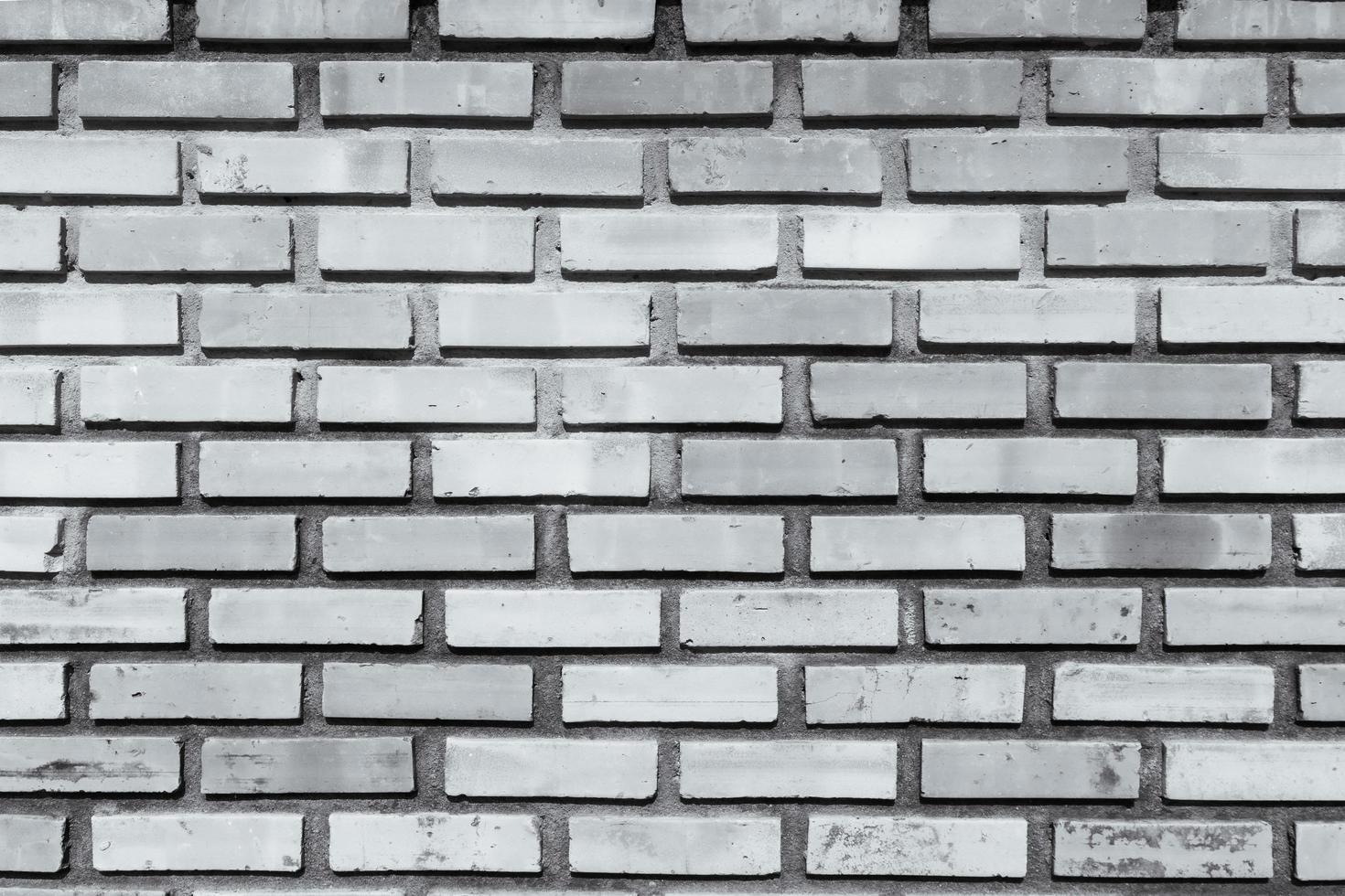 Vintage black and white brick wall for minimalism and hipster style background and design purpose photo