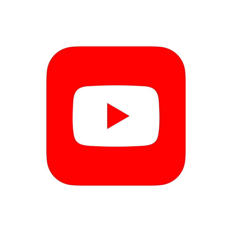 vector de logotipo de youtube, vector de icono de youtube, vector libre de símbolo de youtube