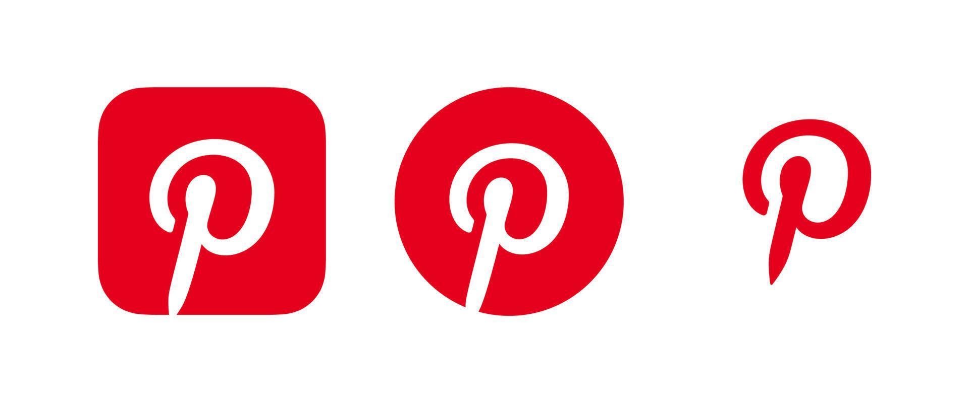 Pinterest logo vector, Pinterest symbol, Pinterest icon Free vector