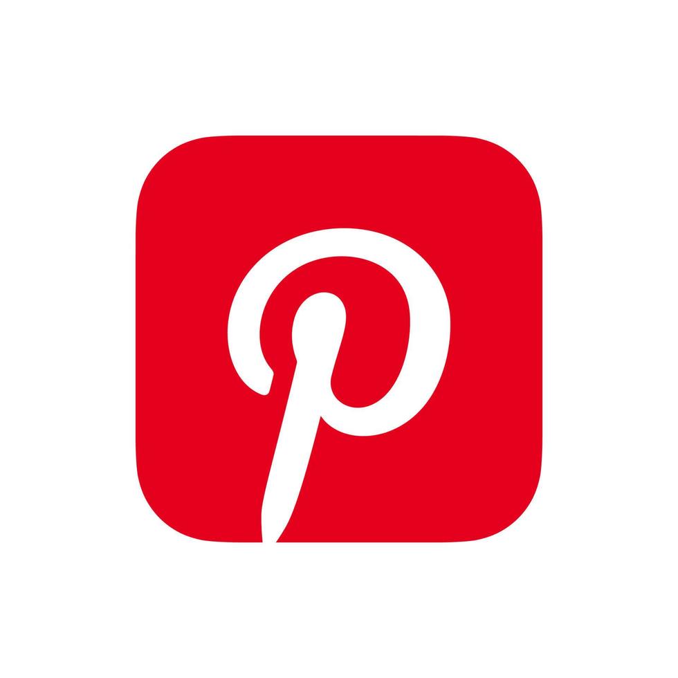 Pinterest logo vector, Pinterest symbol, Pinterest icon Free vector