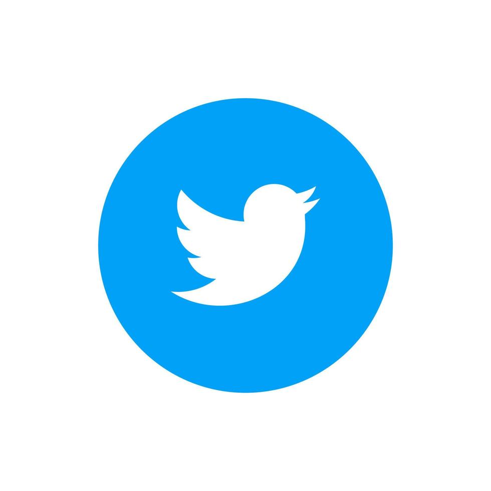 logotipo de twitter, vector de icono de twitter, vector libre de símbolo de twitter