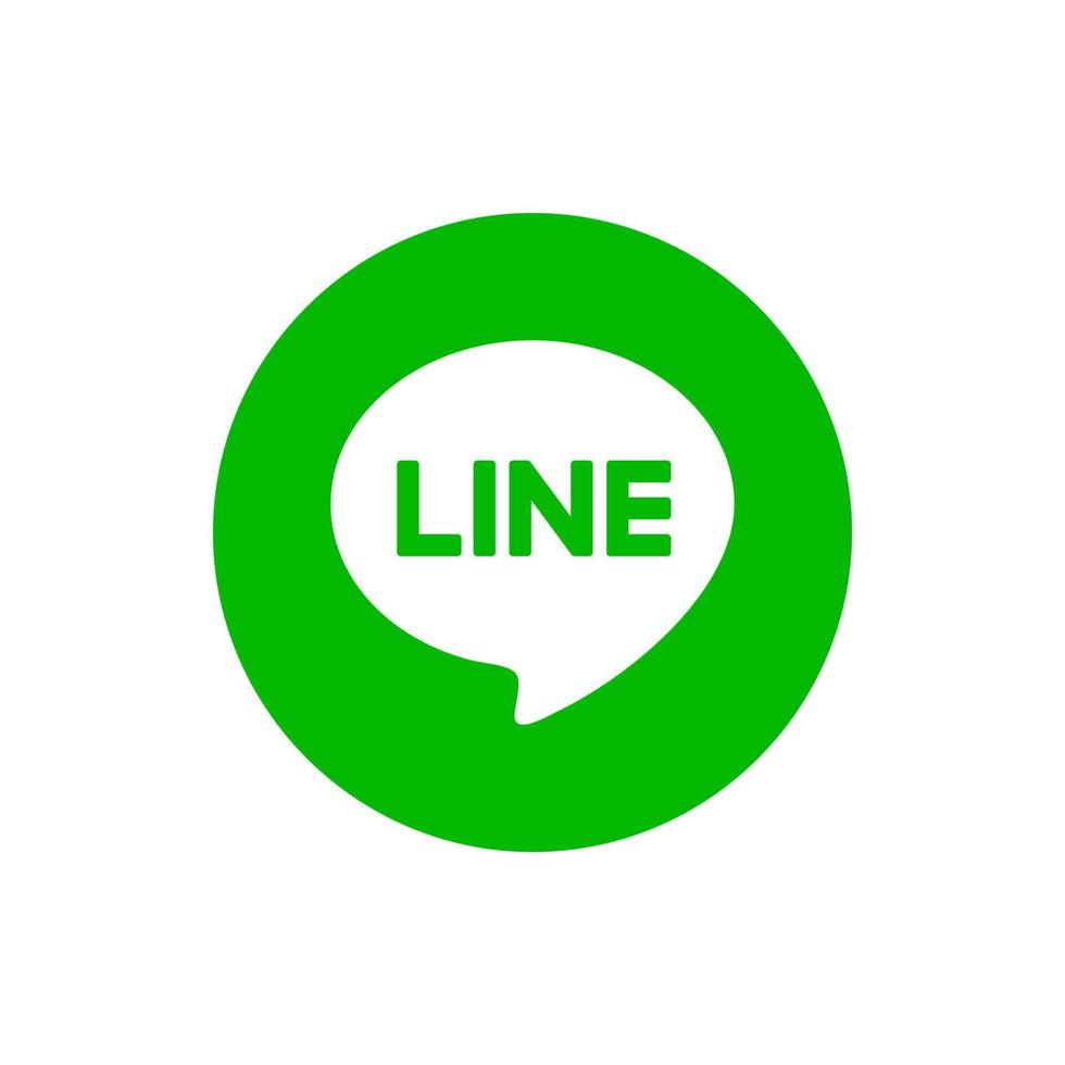 Line app logo, Line app symbol, Line icon free vector 18910751 Vector