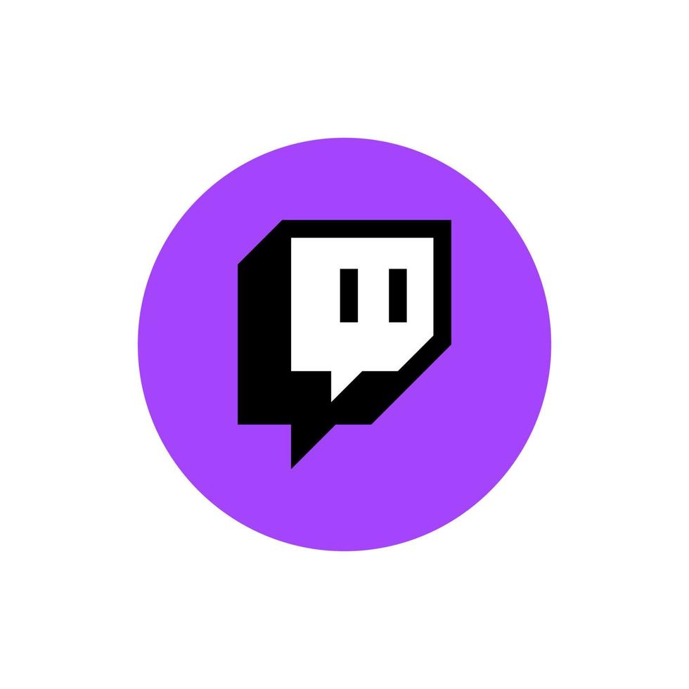 Twitch logo, Twitch icon, Twitch symbol free vector