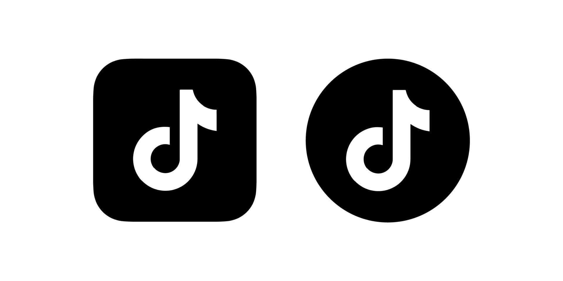 Tiktok logo vector, Tiktok symbol, Tiktok icon free vector