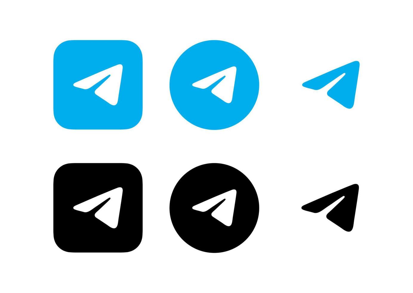 Telegram logo vector, Telegram icon free vector