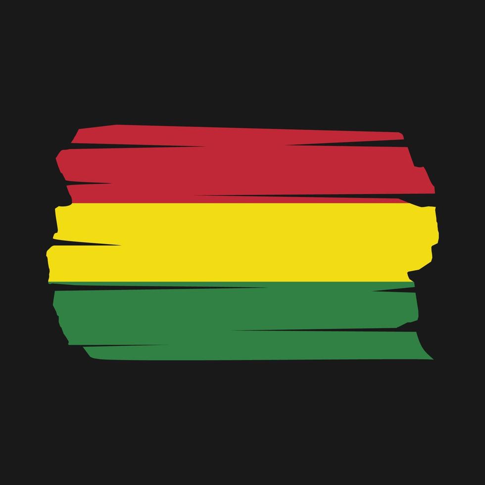 Bolivia Flag Brush vector