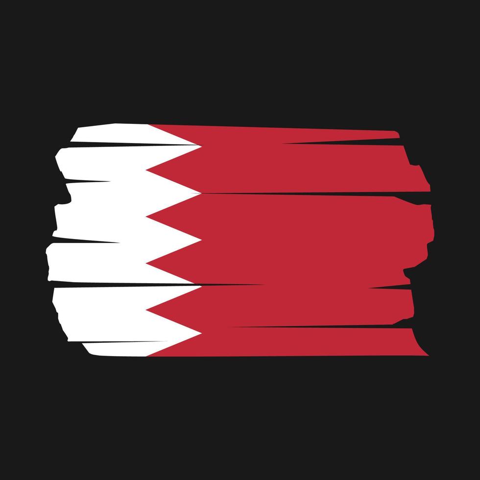 Bahrain Flag Brush vector