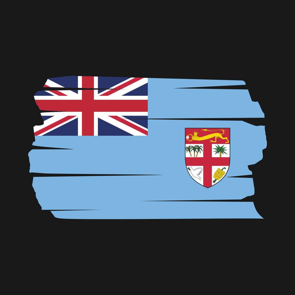 Fiji Flag Brush vector