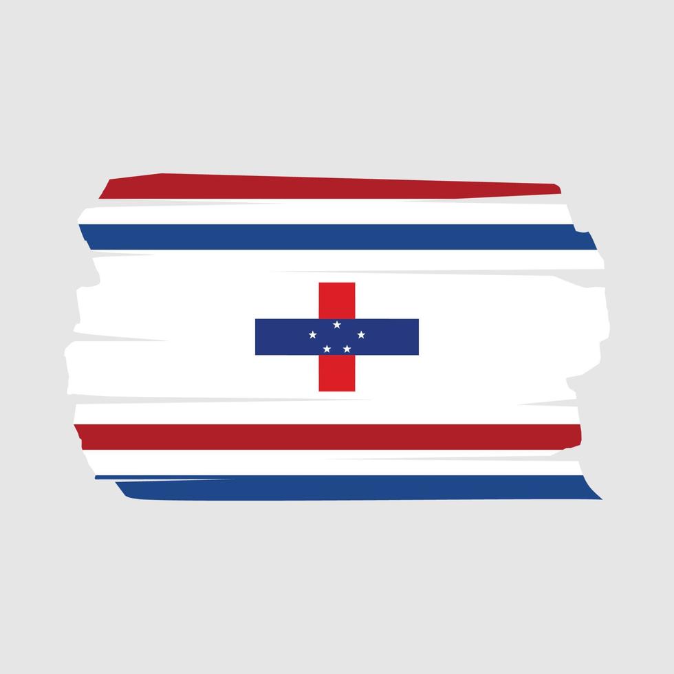 Netherlands Flag Brush vector