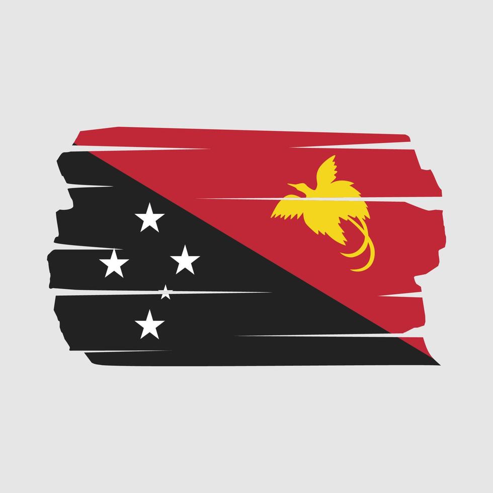 Papua Flag Brush vector