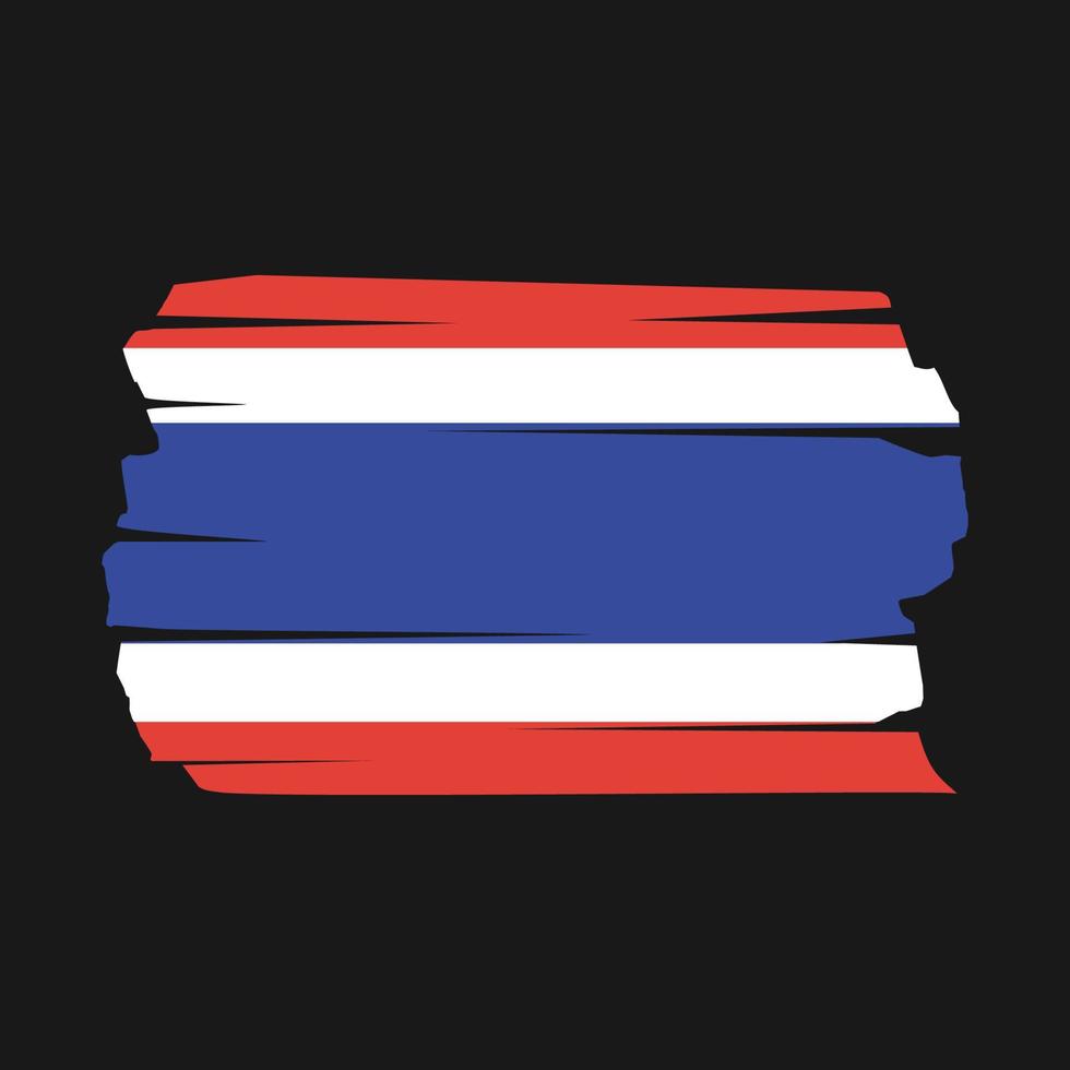 Thailand Flag Brush vector