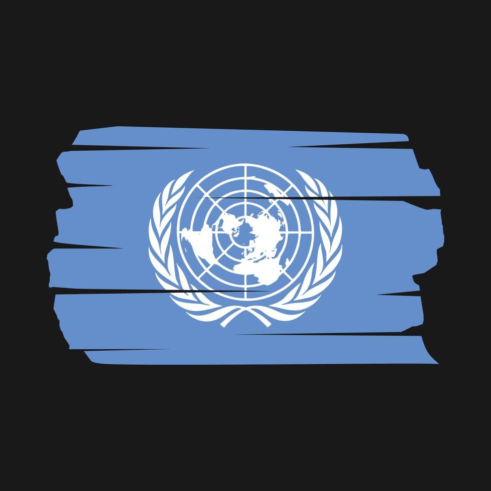 United Nations Flag Brush vector