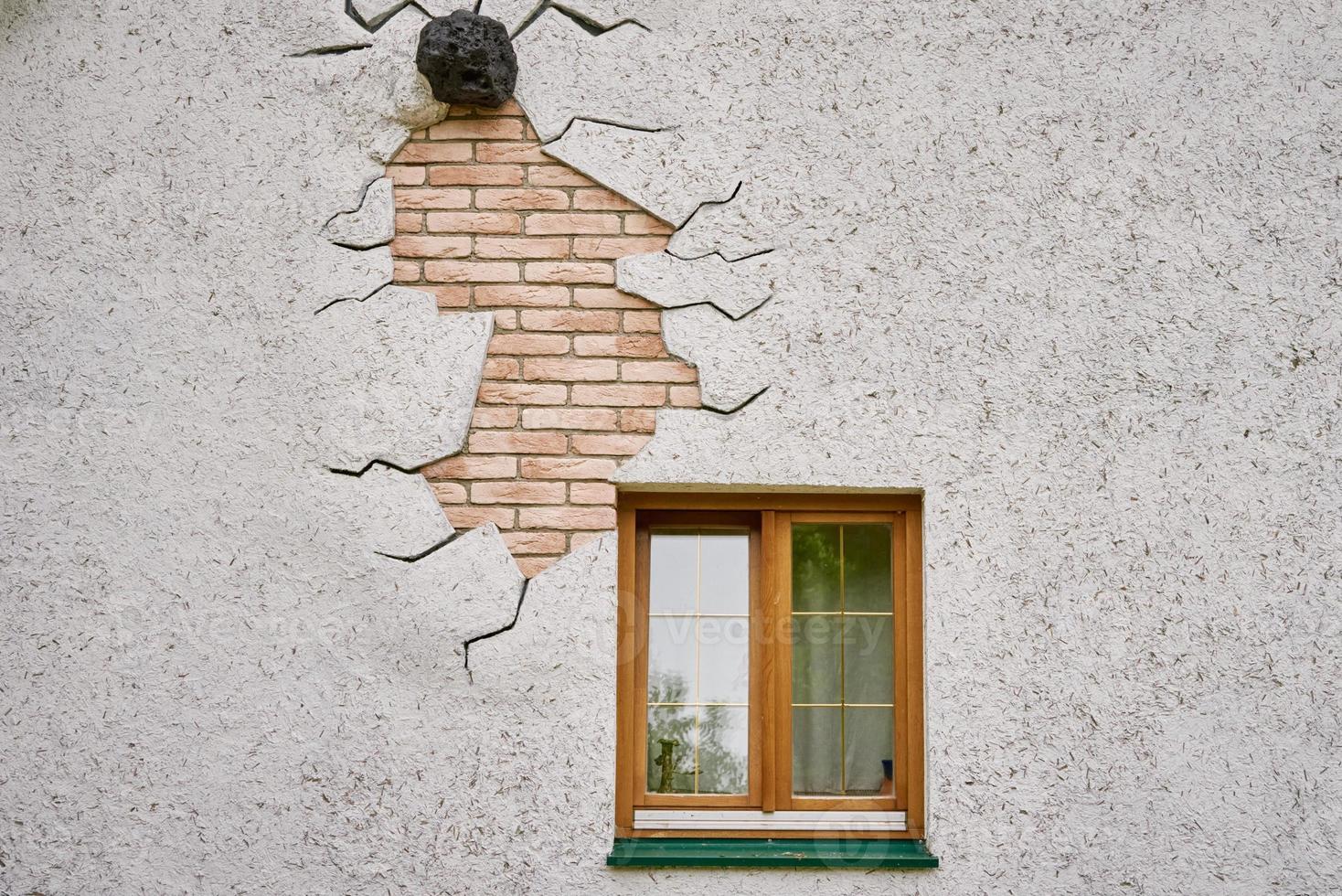 House facade with window photo