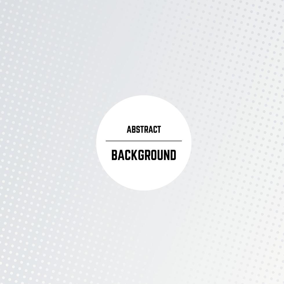 Abstract monochrome background with dots, halftone effect and circle in center. Vector illustration.