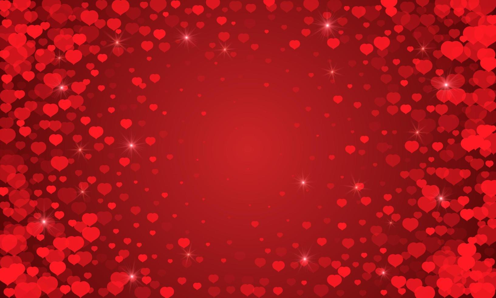 fondo feliz día de san valentín. corazones abstractos para el diseño de fondo del día de san valentín. ilustración vectorial vector