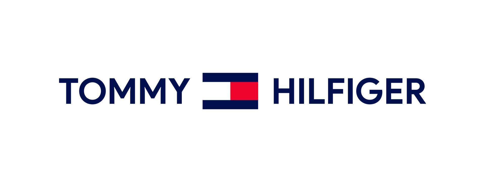 Tommy Hilfiger Editorial Symbol Logo Red And Blue With Name Clothes