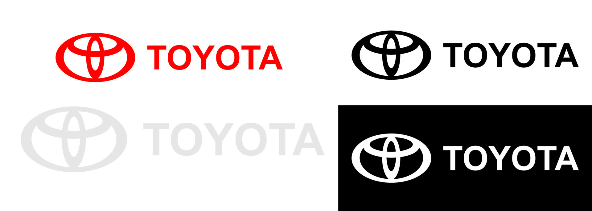 logotipo de la marca de automóviles toyota símbolo editorial 18911480