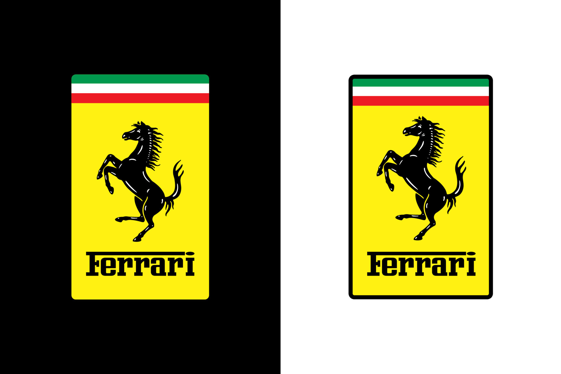 Ferrari horse logo editorial 18911486 Vector Art at Vecteezy