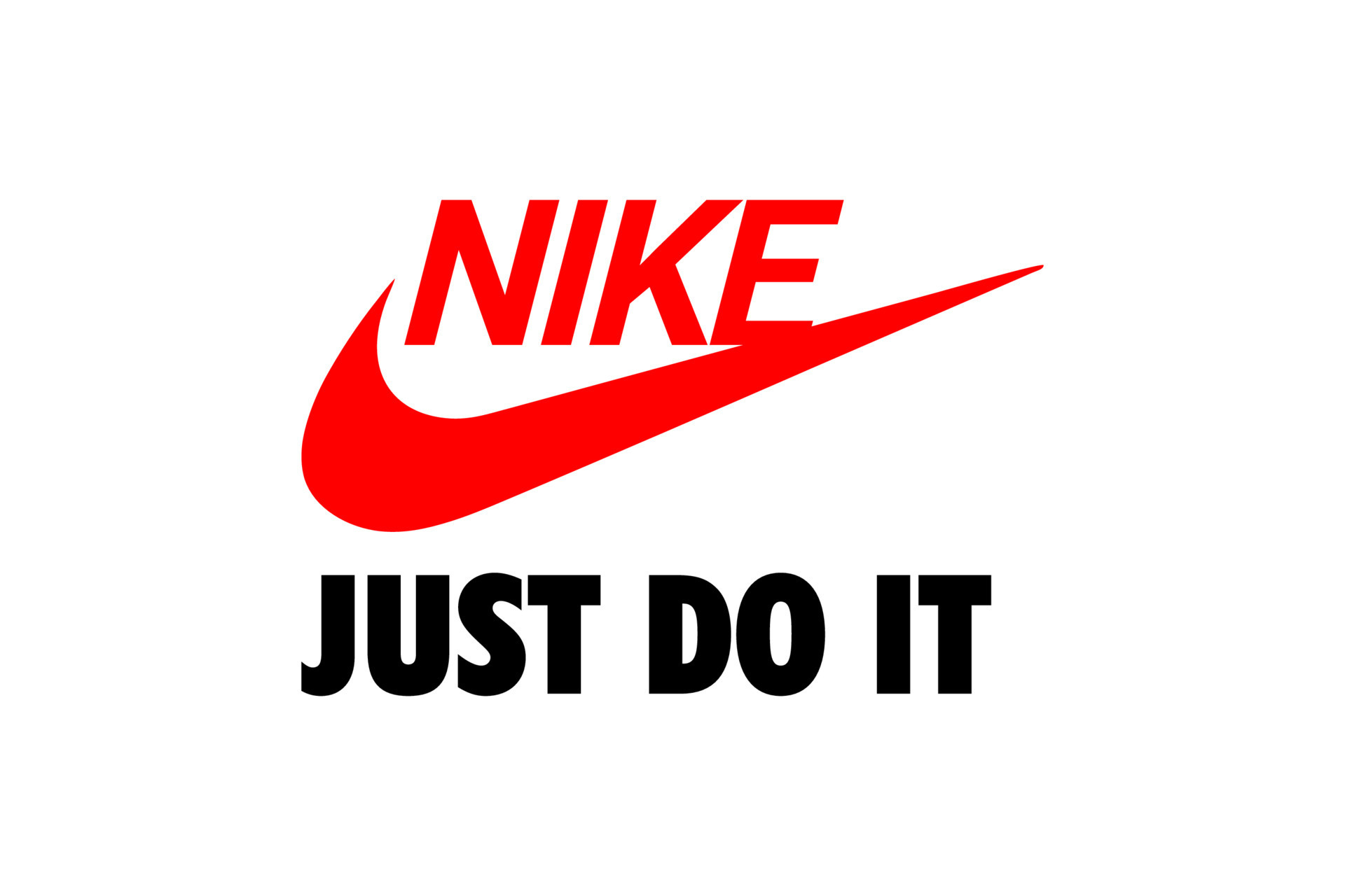 Nike Logo Red And Just Do It Symbol Black football Vector and Clothes Design Icon 18911674