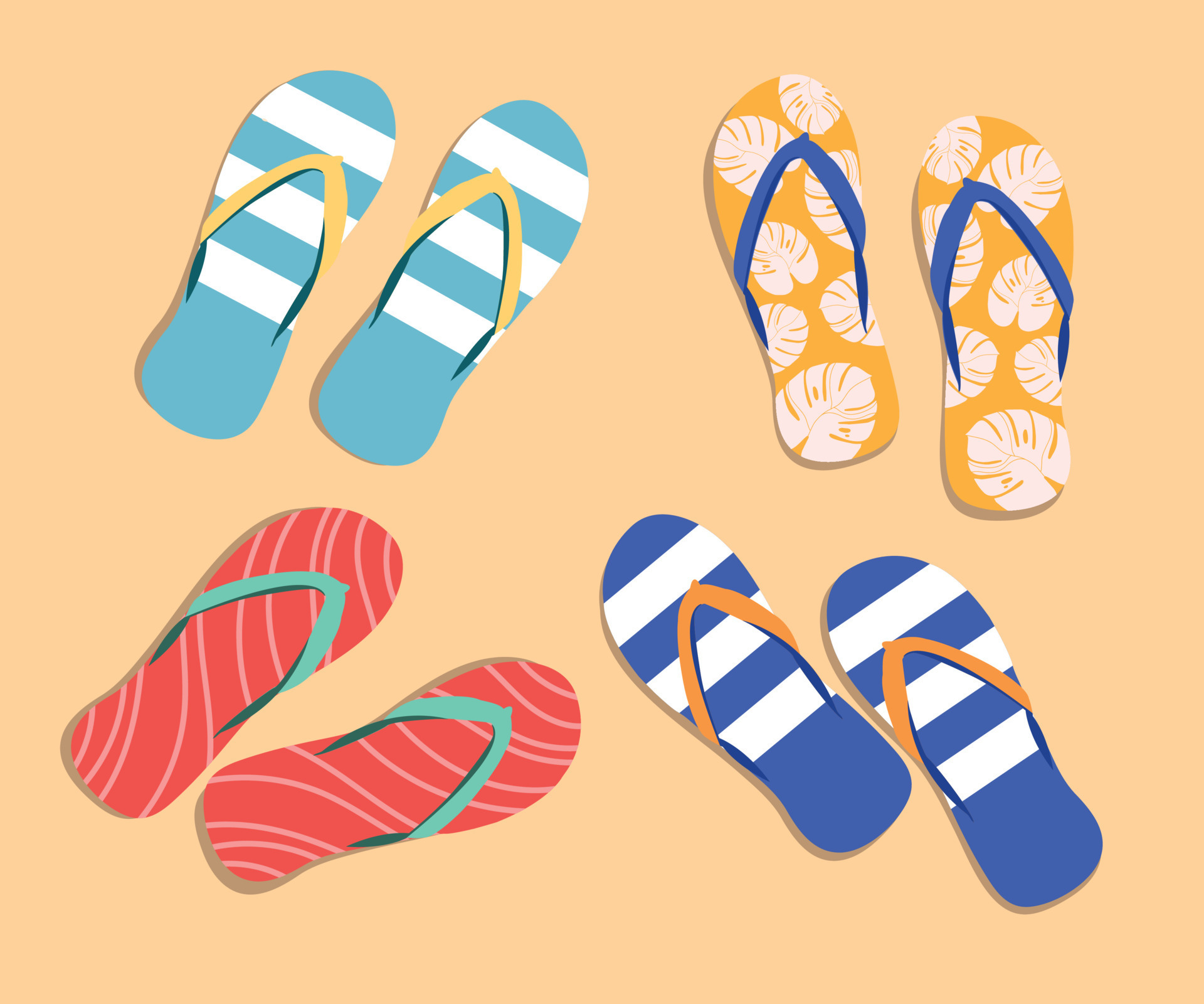 Cute flip flops on sale