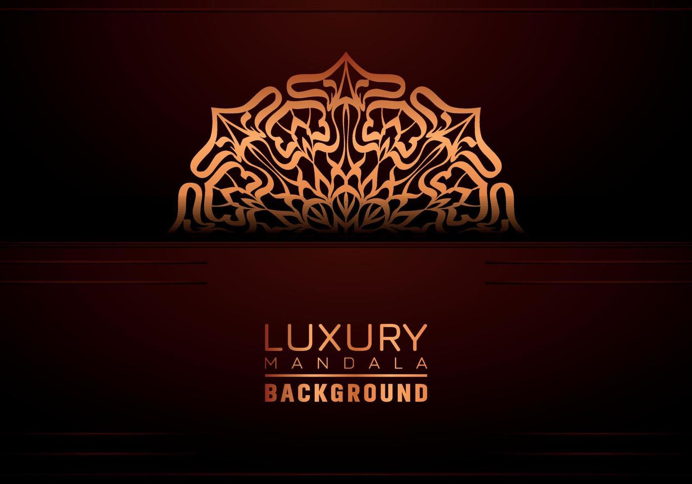 Luxury ornamental mandala background, arabesque style vector