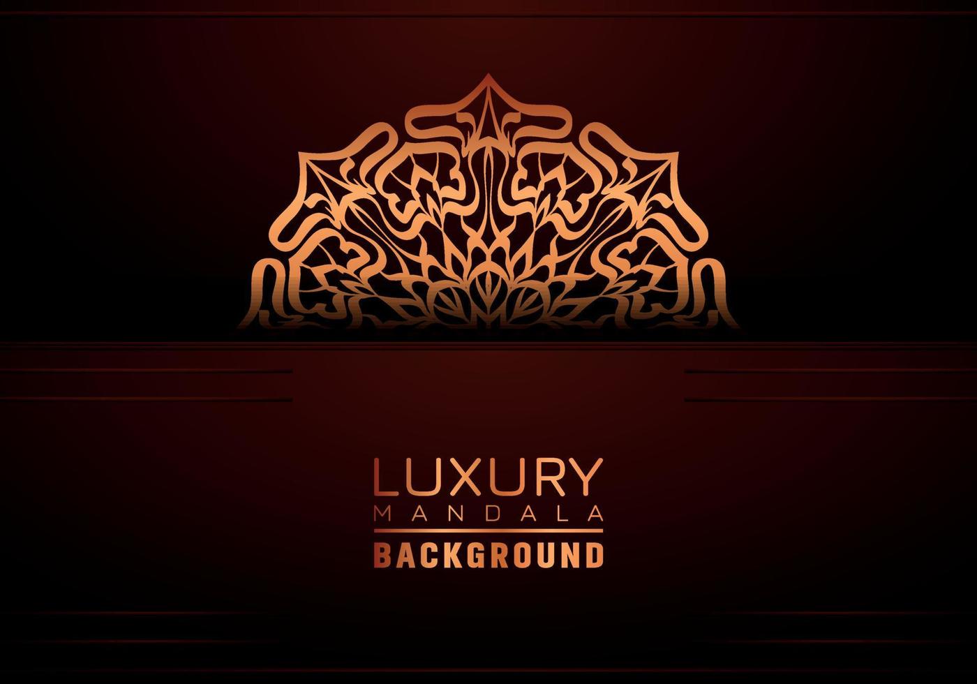 Luxury ornamental mandala background, arabesque style vector