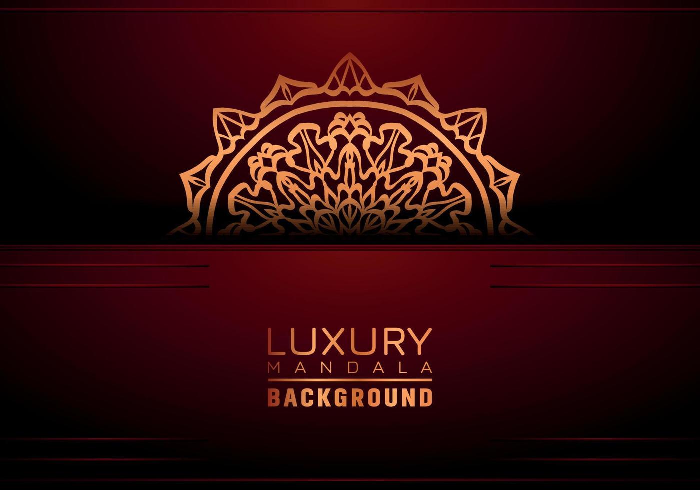 Luxury ornamental mandala background, arabesque style vector