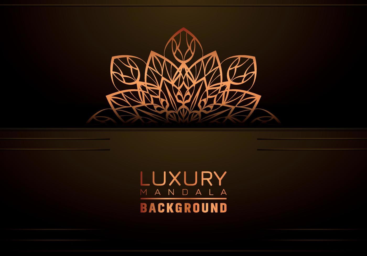 Luxury ornamental mandala background, arabesque style vector