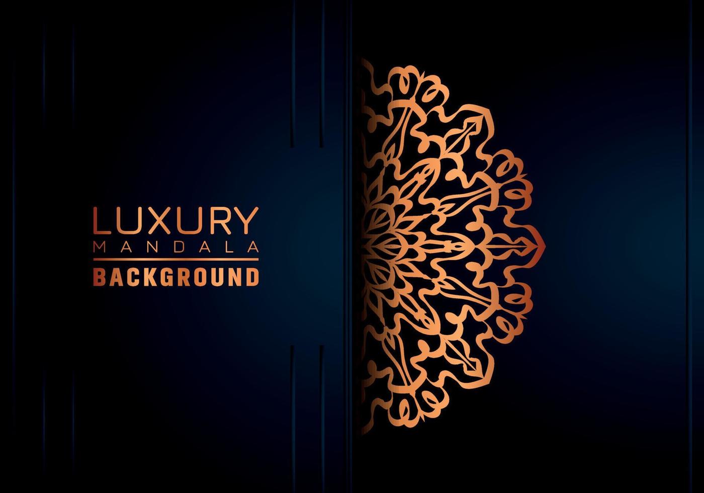 Luxury ornamental mandala background, arabesque style vector