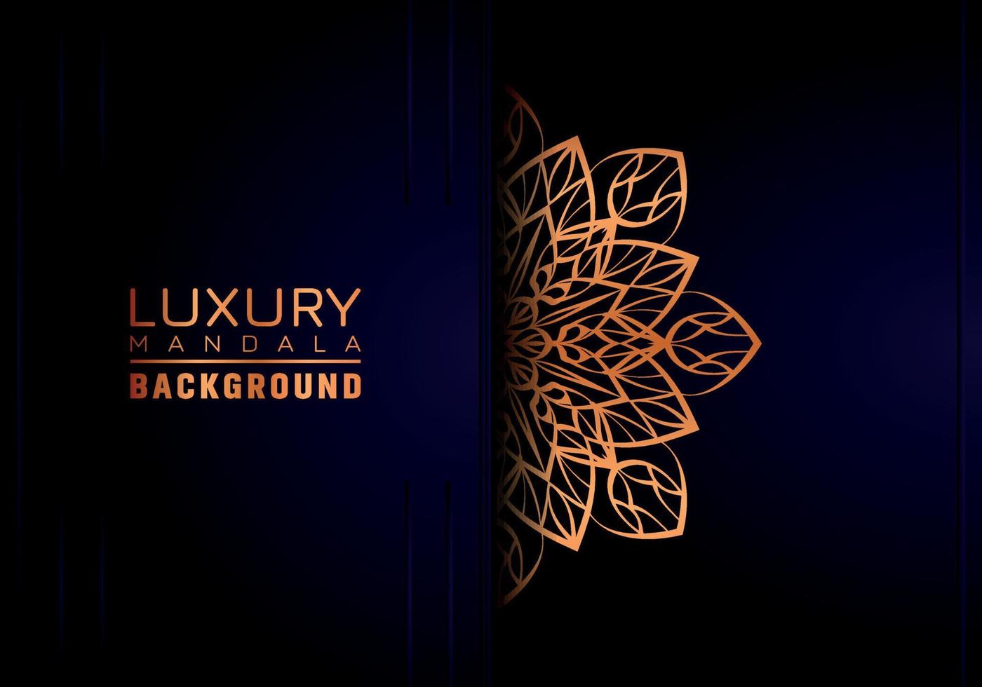 Luxury ornamental mandala background, arabesque style vector