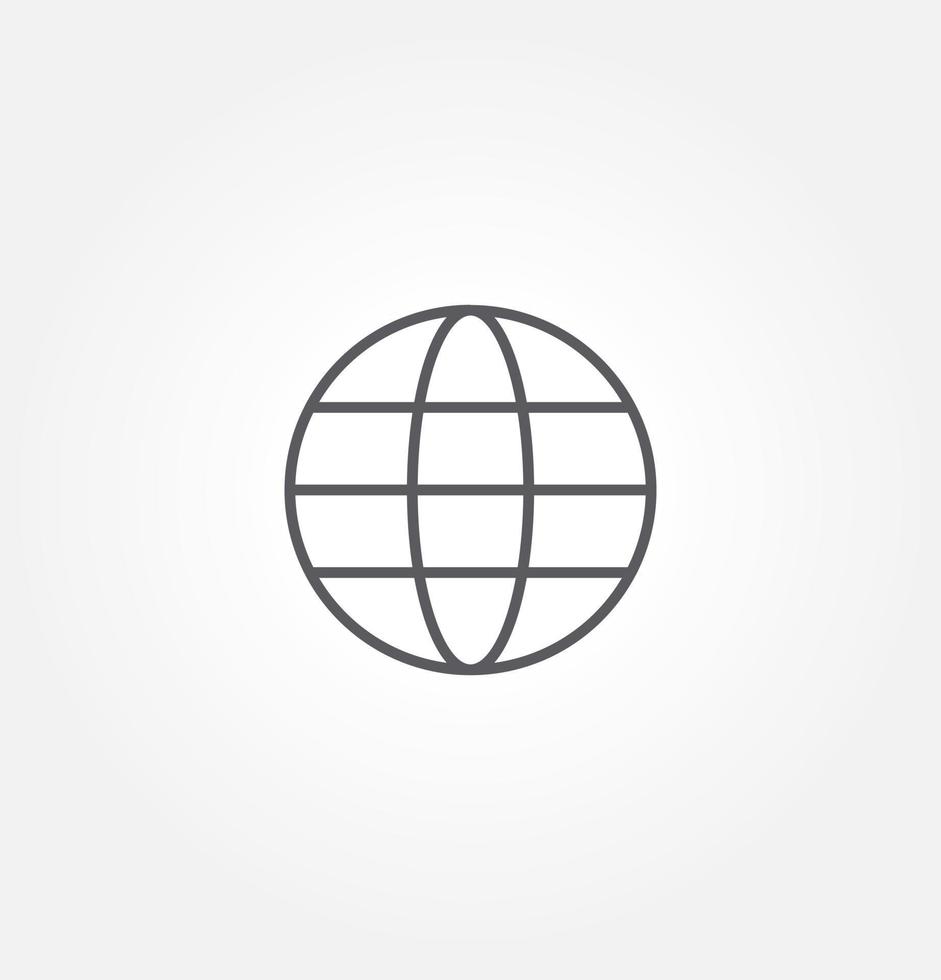 earth icon vector illustration logo template for many purpose. Isolated on white background.
