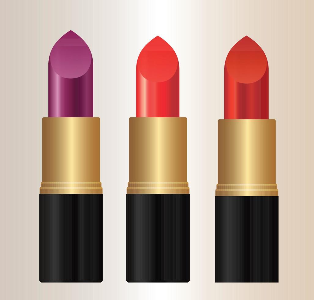 lápiz labial, cosméticos, vector de maquillaje