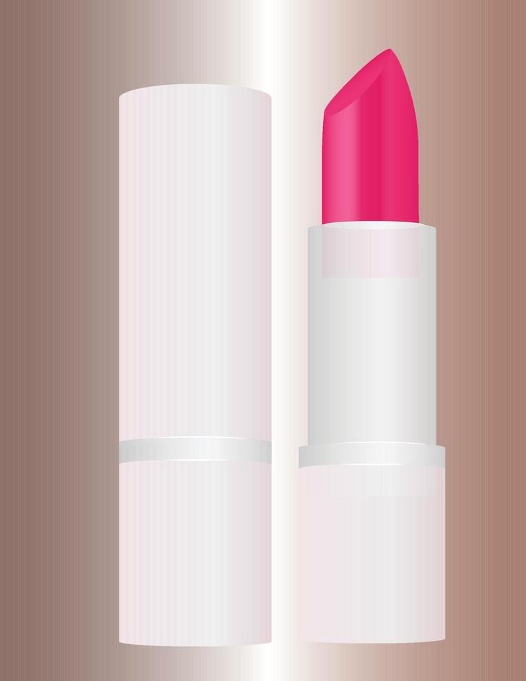 lápiz labial, cosméticos, vector de maquillaje