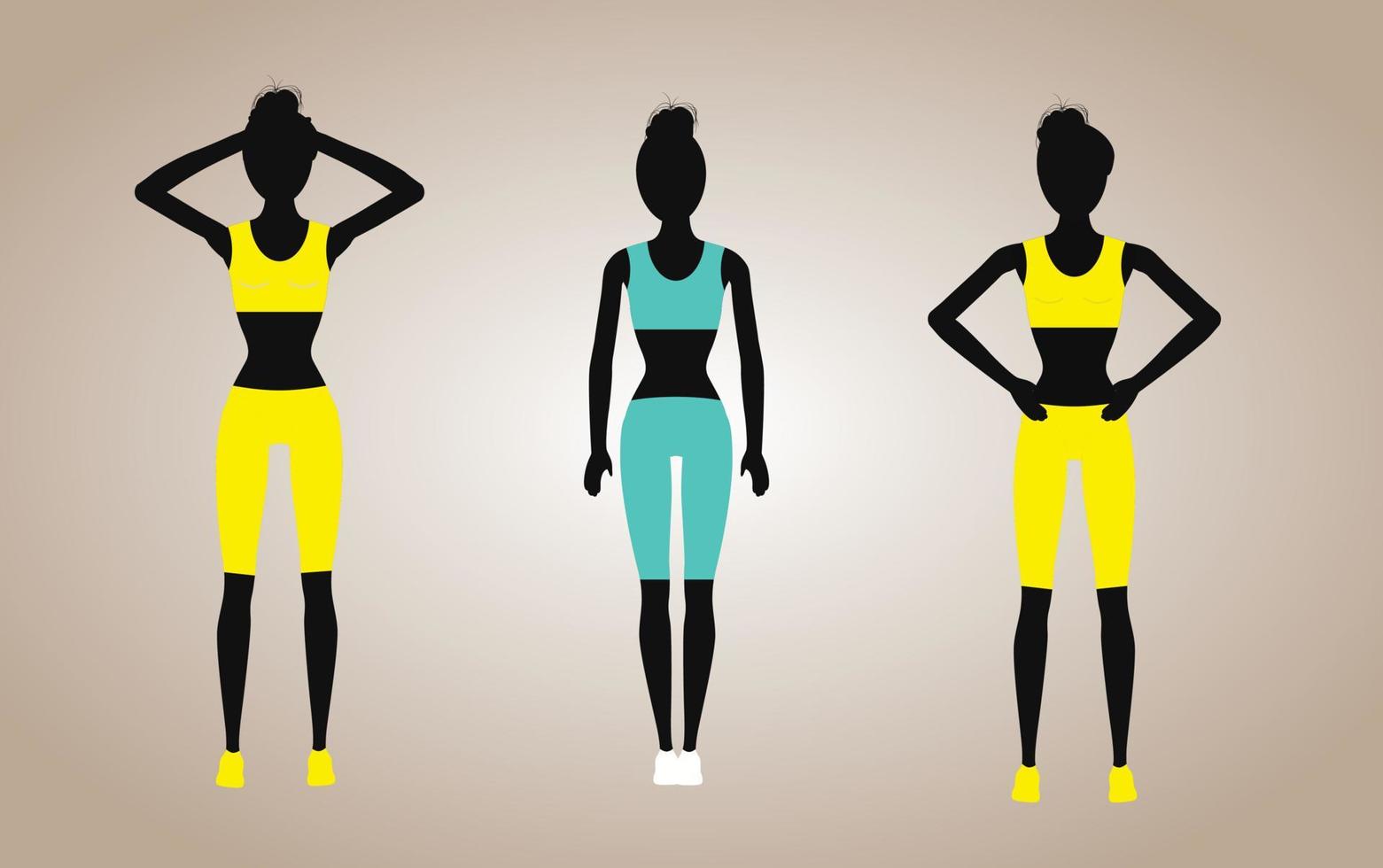 Fitness, Gym, Yoga,Workout vector