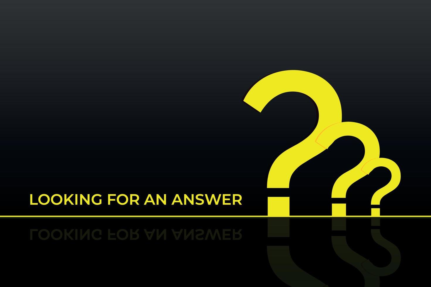 Looking for an answer question mark background vector