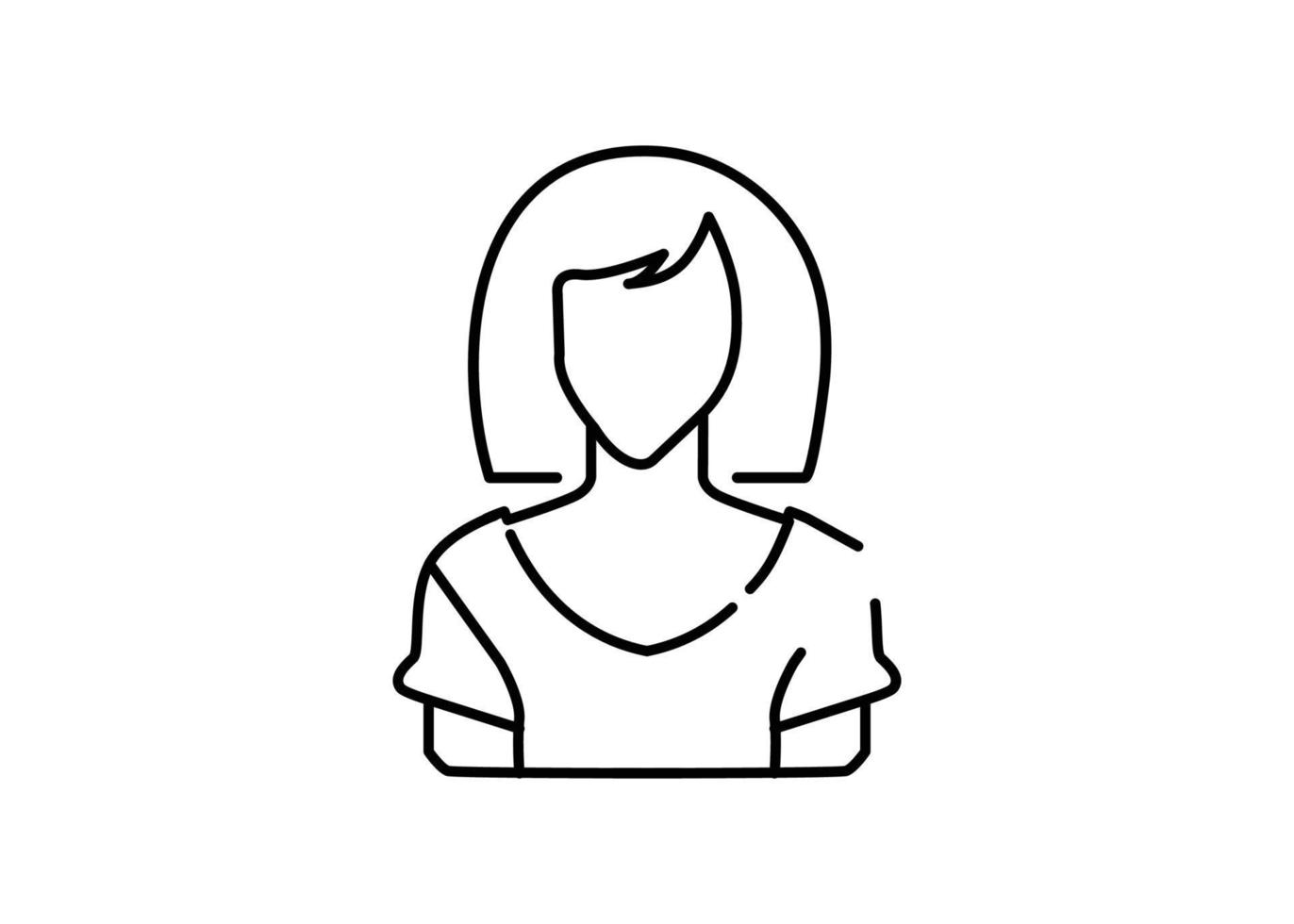 Woman icon design clip art illustration vector