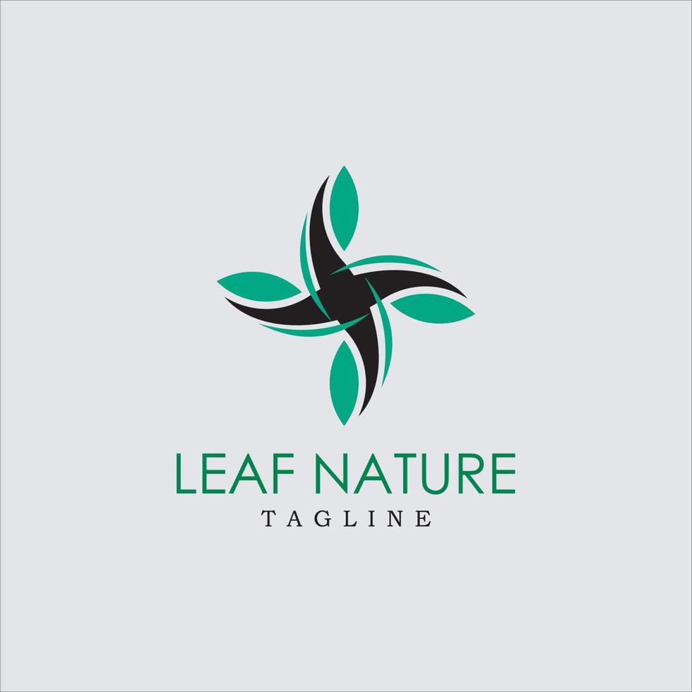 environment vector logo design template, leaf icon, eco sign, pure power symbol, vector illustration