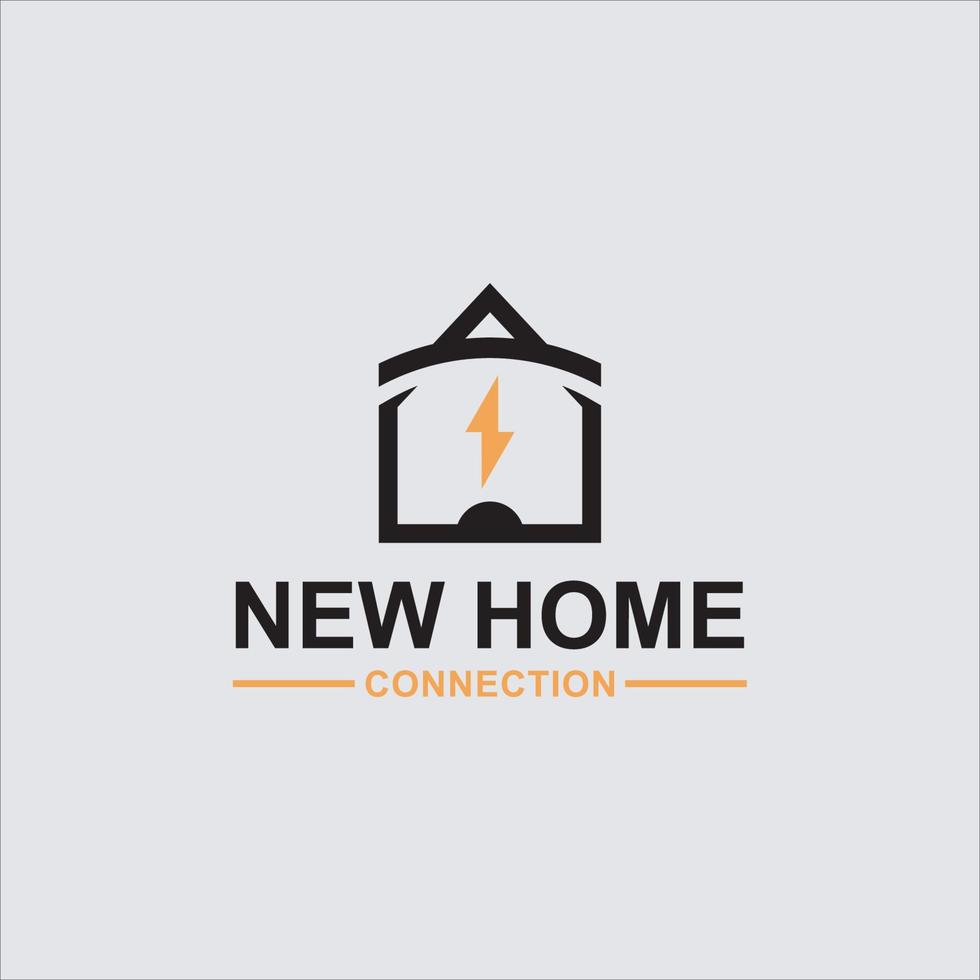 Electrical House Logo Vector Concept