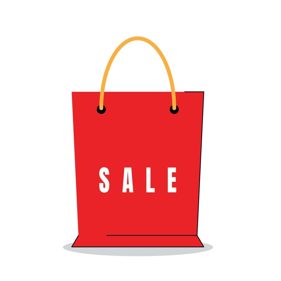 shopping bags isolated vector illustration