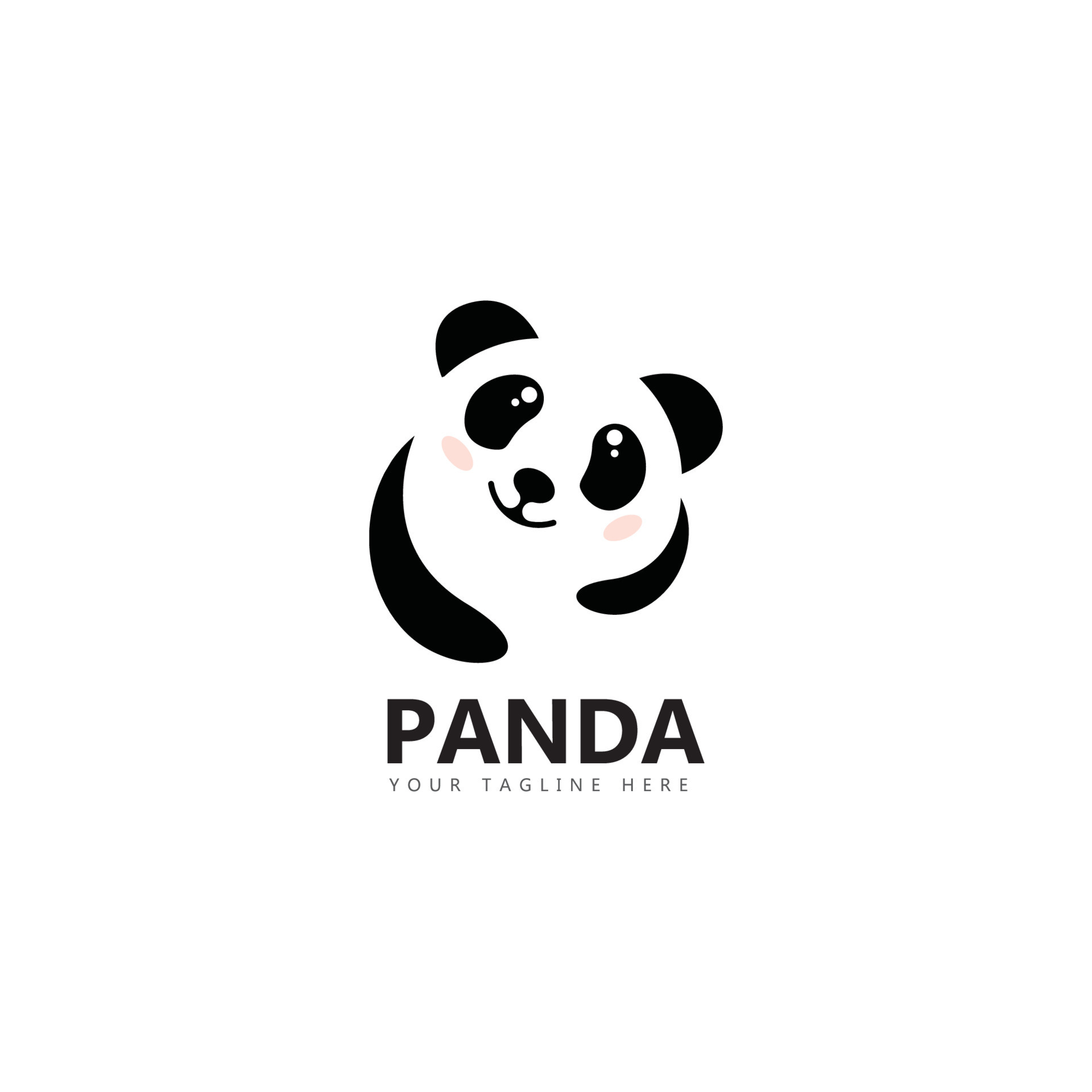 panda logo template vector illustration 18913822 Vector Art at Vecteezy