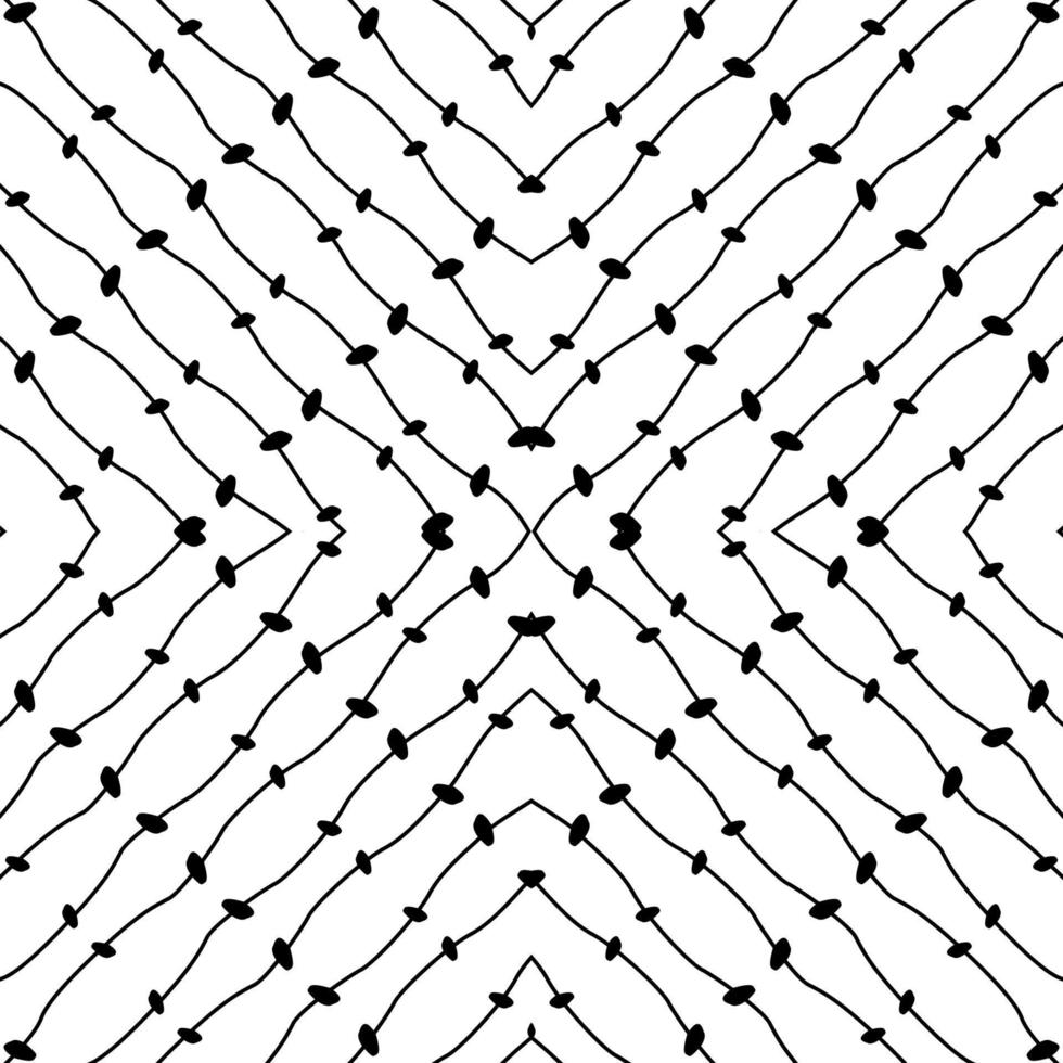 Abstract Lines Motifs Pattern. Decoration for Interior, Exterior, Carpet, Textile, Garment, Cloth, Silk, Tile, Plastic, Paper, Wrapping, Wallpaper, Pillow, Sofa, Background, Ect. Vector Illustration