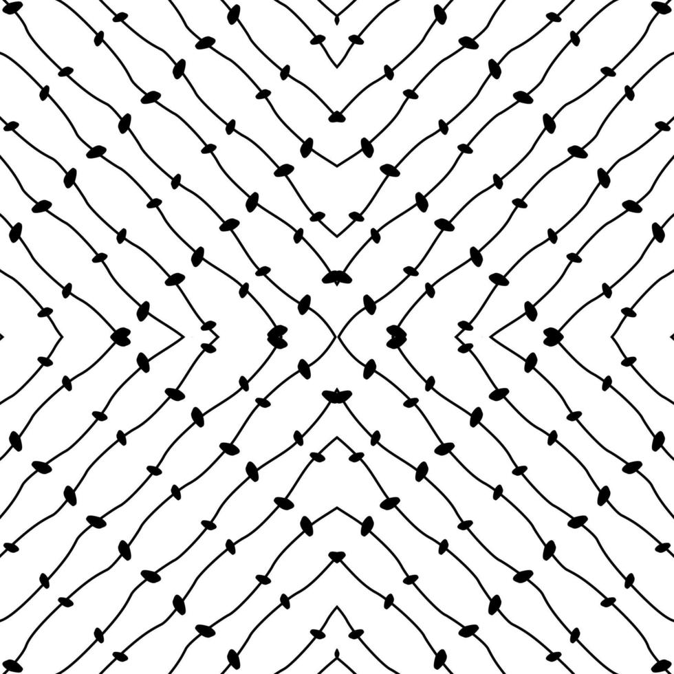 Abstract Lines Motifs Pattern. Decoration for Interior, Exterior, Carpet, Textile, Garment, Cloth, Silk, Tile, Plastic, Paper, Wrapping, Wallpaper, Pillow, Sofa, Background, Ect. Vector Illustration