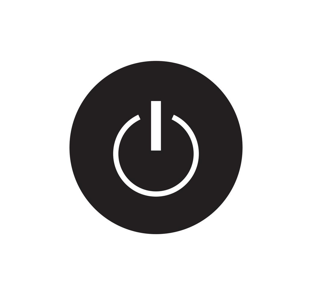 Power Button Icon Design vector