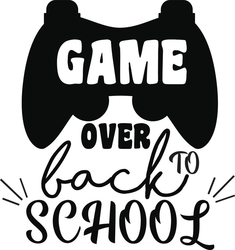 Back To School T-shirt Design vector